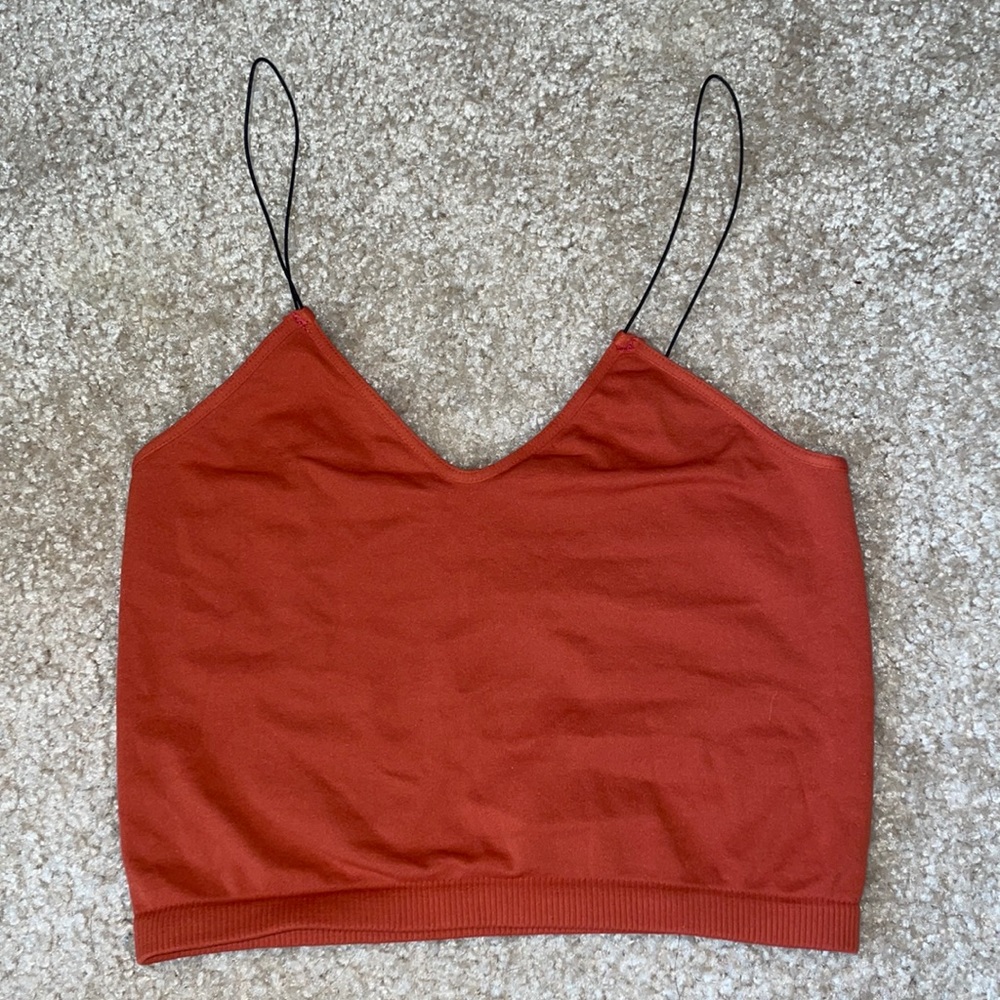nikibiki spaghetti strap crop top